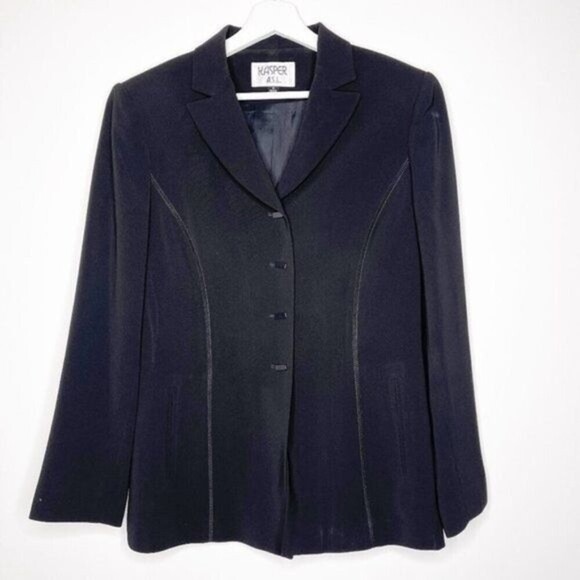 KASPER Black Classic Blazer - Picture 1 of 8